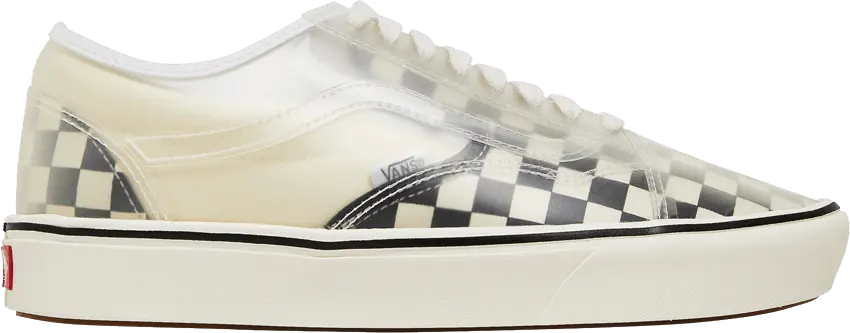 Vans ComfyCush Slip-Skool &#039;Checkerboard - White&#039;