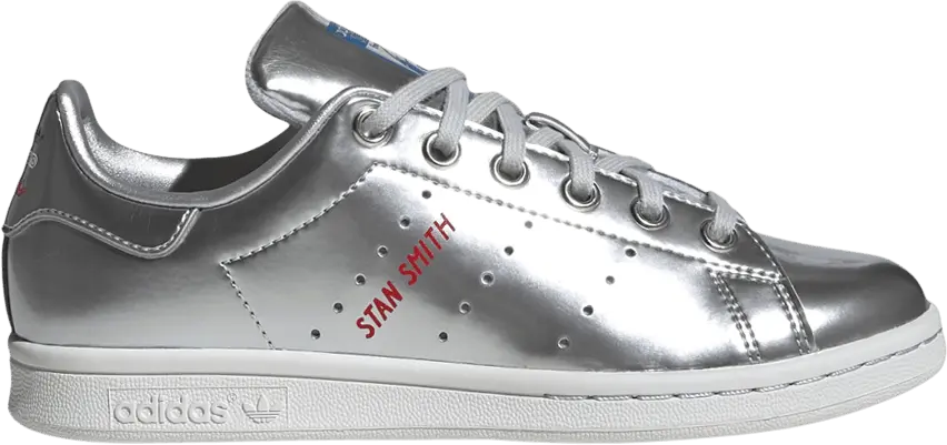  Adidas Stan Smith J &#039;Silver Metallic&#039;