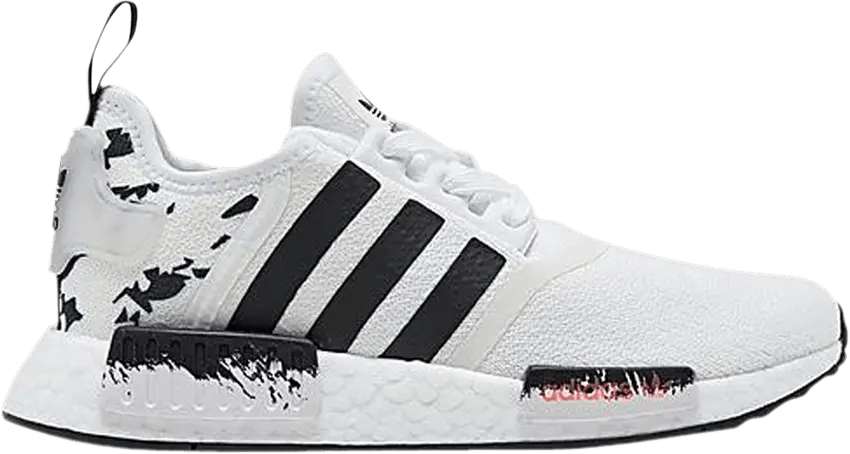  Adidas NMD_R1 J &#039;White Black&#039;