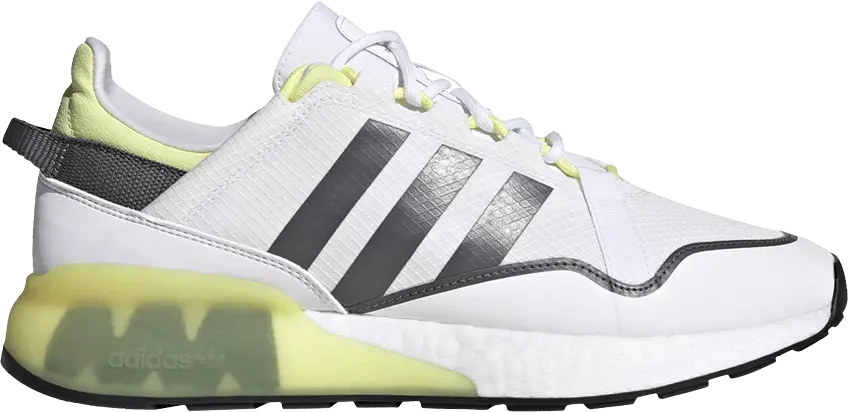  Adidas ZX 2K Boost Pure &#039;White Pulse Yellow&#039;