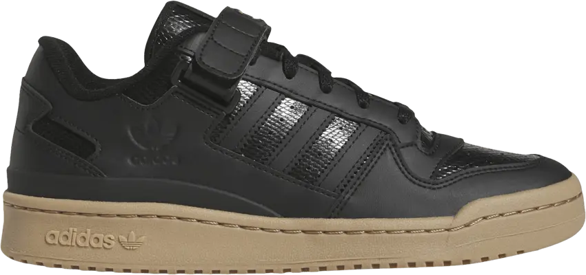  Adidas Forum Low &#039;Black Gum Snakeskin&#039;