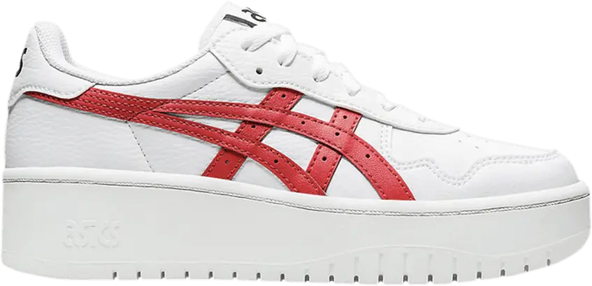  Asics Wmns Japan S Platform &#039;White Classic Red&#039;