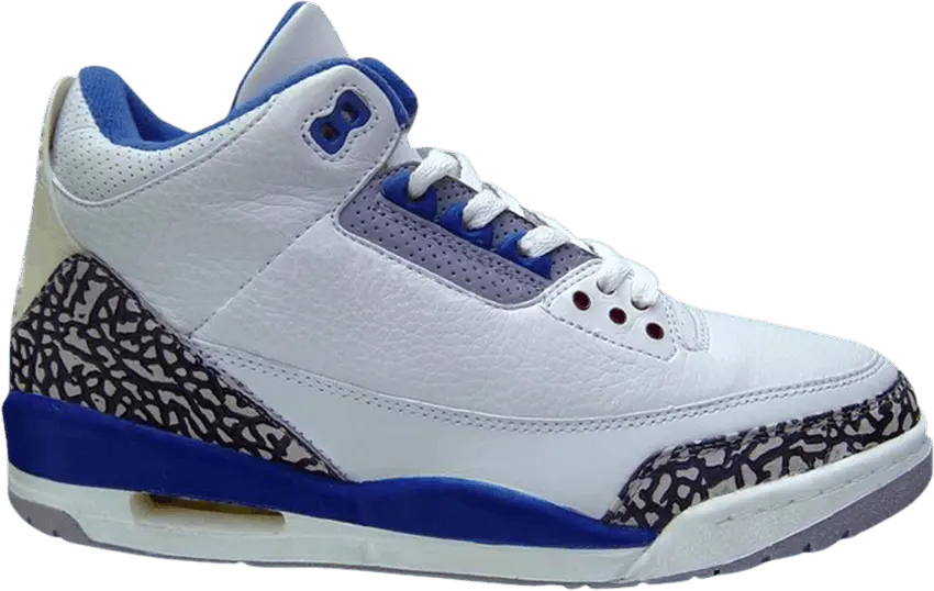  Air Jordan 3 Retro &#039;True Blue&#039; 2001 Sample