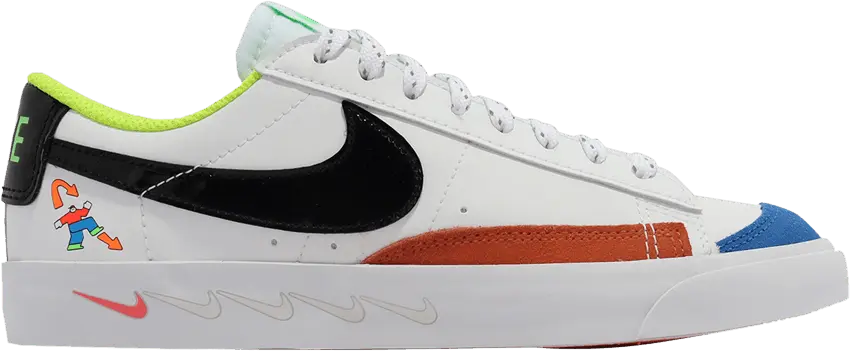  Nike Blazer Low &#039;77 GS &#039;White Multi&#039;