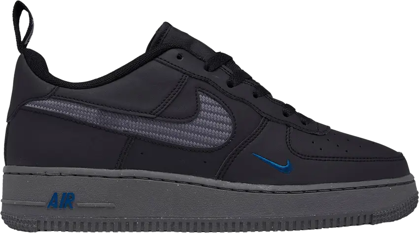  Nike Air Force 1 JSP GS &#039;Black Iron Grey&#039;