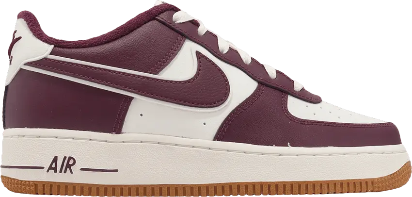  Nike Air Force 1 LV8 3 GS &#039;College Pack - Night Maroon&#039;