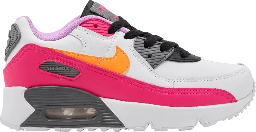  Nike Air Max 90 Leather PS &#039;White Hyper Pink Orange&#039;