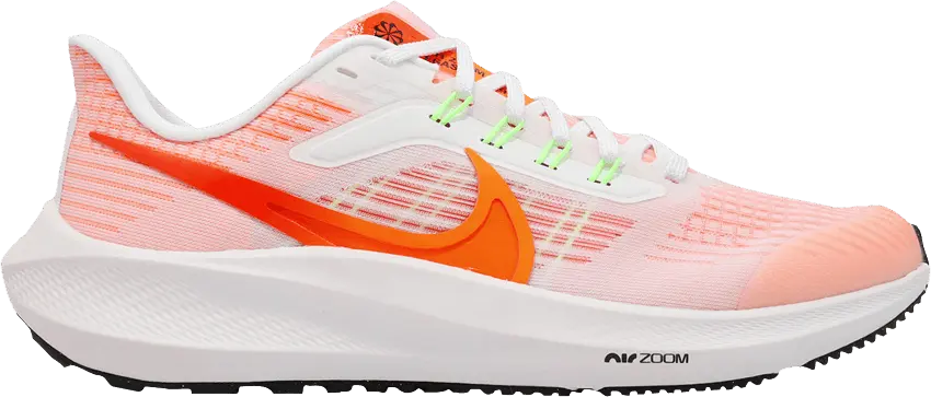  Nike Air Zoom Pegasus 39 GS &#039;White Total Orange&#039;