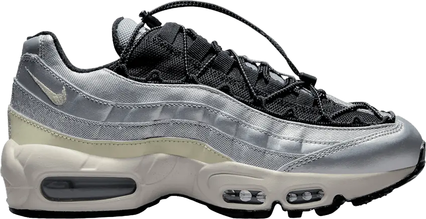  Nike Wmns Air Max 95 &#039;Speed Lacing - Metallic Silver&#039;