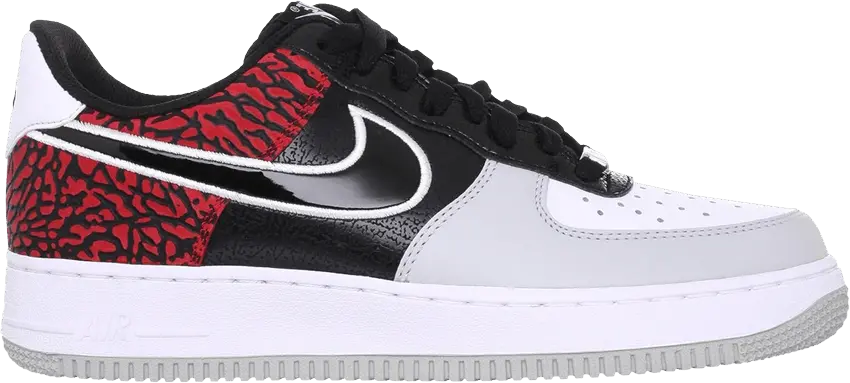  Nike Air Force 1 Low &#039;Black Total Crimson Elephant&#039;