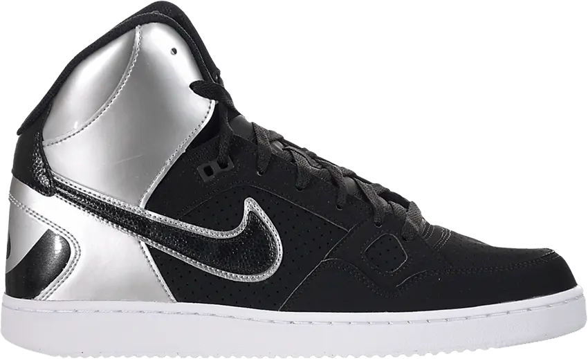  Nike Son of Force Mid &#039;Black Metallic Silver&#039;