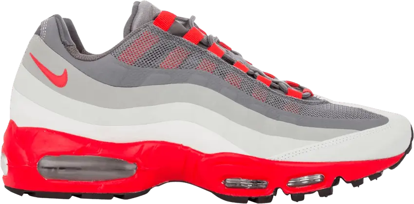  Nike Air Max 95 No Sew &#039;Dark Grey Chilling Red&#039;