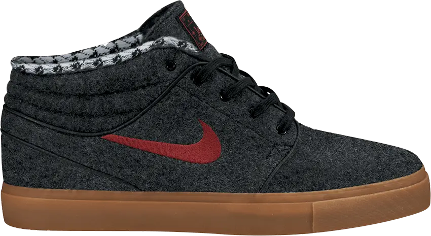  Nike SB Stefan Janoski Mid Warmth Black Red