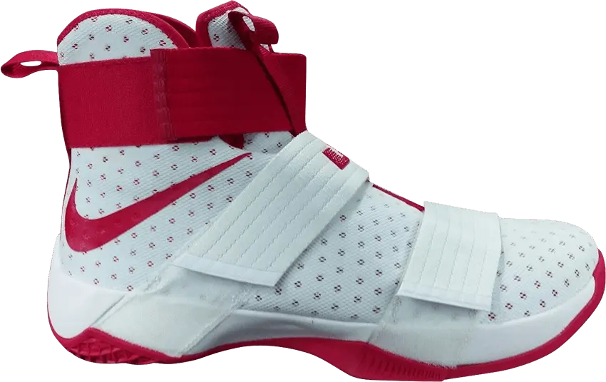  Nike LeBron Soldier 10 TB &#039;White Red&#039;