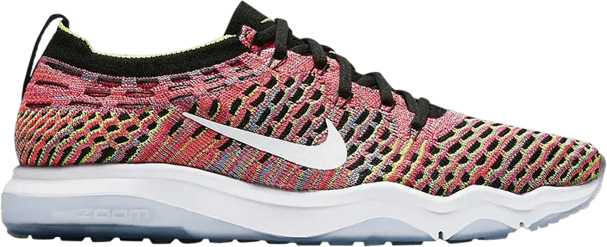  Nike Wmns Air Zoom Fearless Flyknit Lux &#039;Black Volt Deadly Pink&#039;