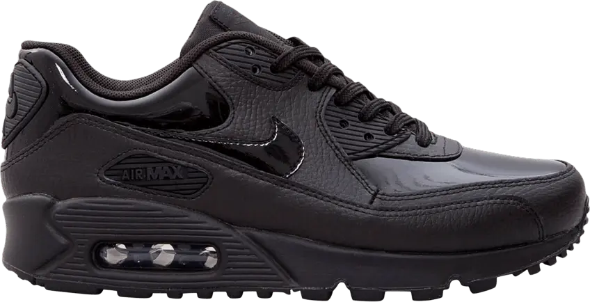  Nike Wmns Air Max 90 Leather &#039;Triple Black&#039;