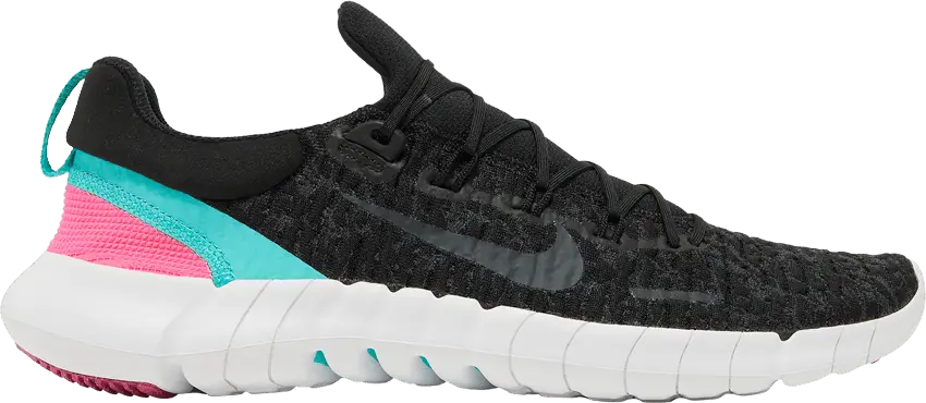  Nike Free Run 5.0 &#039;Black Dynamic Turquoise&#039;