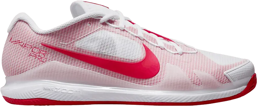  NikeCourt Air Zoom Vapor Pro Clay &#039;White University Red&#039;