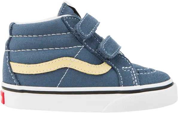  Vans Sk8-Mid Reissue V Toddler &#039;Vintage Indigo Pineapple&#039;