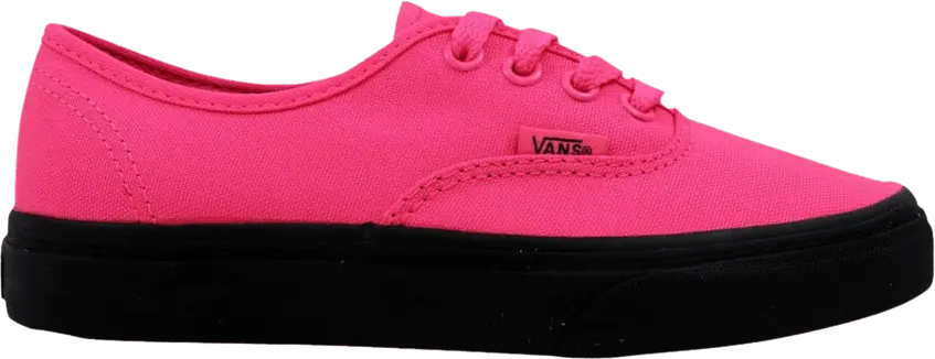  Vans Authentic Black Outsole Neon Pink