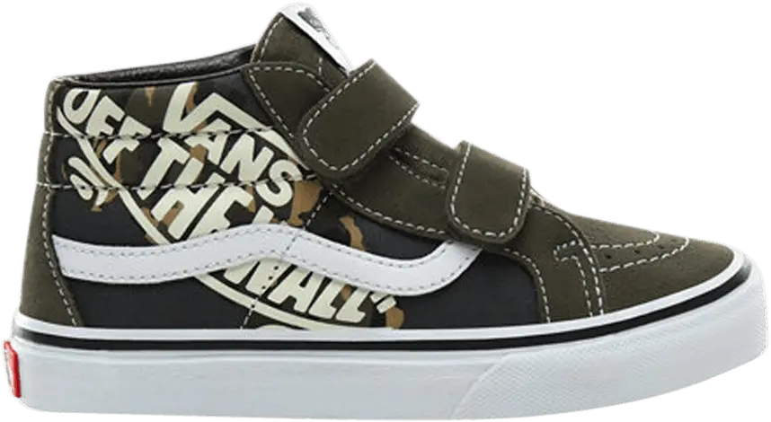  Vans Sk8-Mid Reissue V Kids &#039;Off The Wall - Camo&#039;