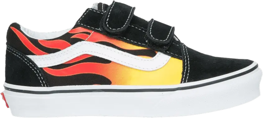  Vans Old Skool V Kids &#039;Flame&#039;