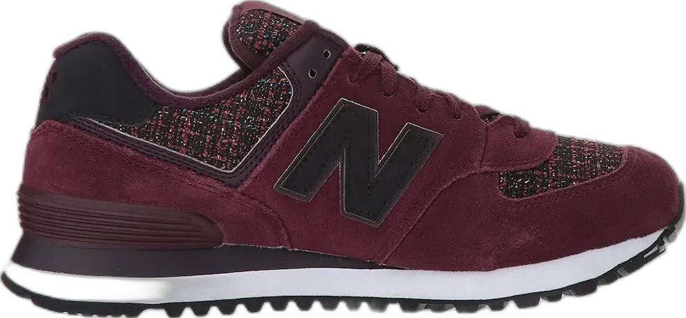  New Balance 574 Winter Nights Dark Red (Women&#039;s)