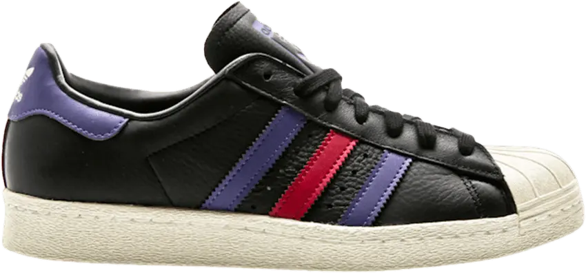  Adidas Superstar 80s &#039;Black Ruby Purple&#039;