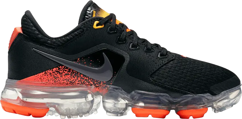  Nike Air VaporMax CS Black Total Crimson (GS)