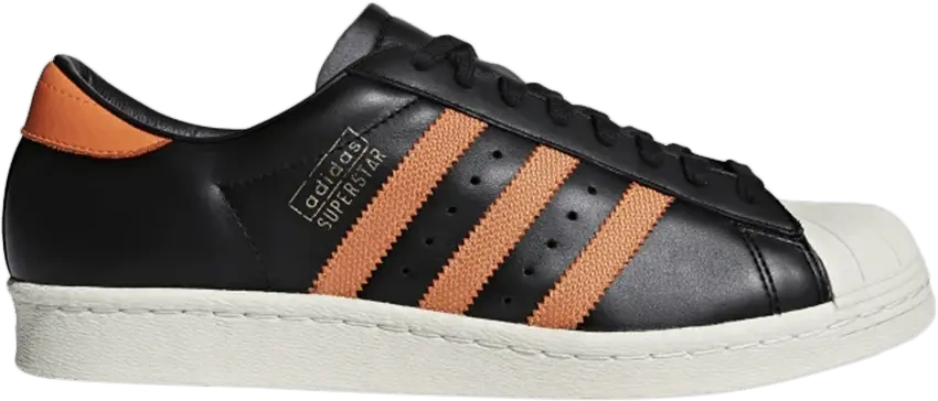  Adidas Superstar OG &#039;Core Black Trace Orange&#039;