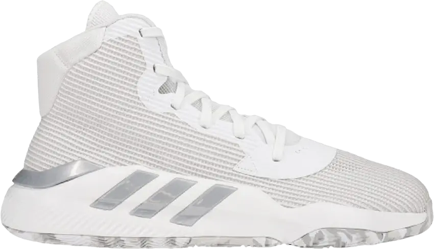  Adidas Pro Bounce 2019 &#039;White Silver Metallic&#039;