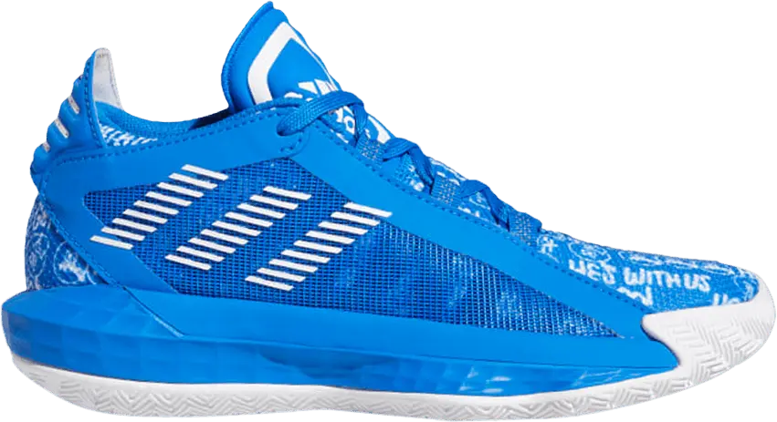  Adidas Dame 6 J &#039;Glow Blue&#039;