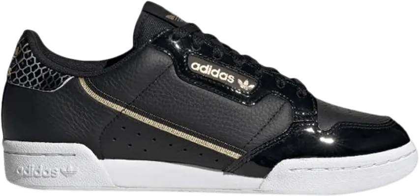  Adidas Wmns Continental 80 &#039;Black Gold Metallic&#039;
