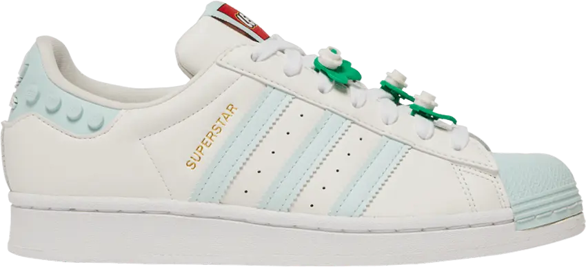  Adidas LEGO x Wmns Superstar &#039;Clear White Ice Mint&#039;