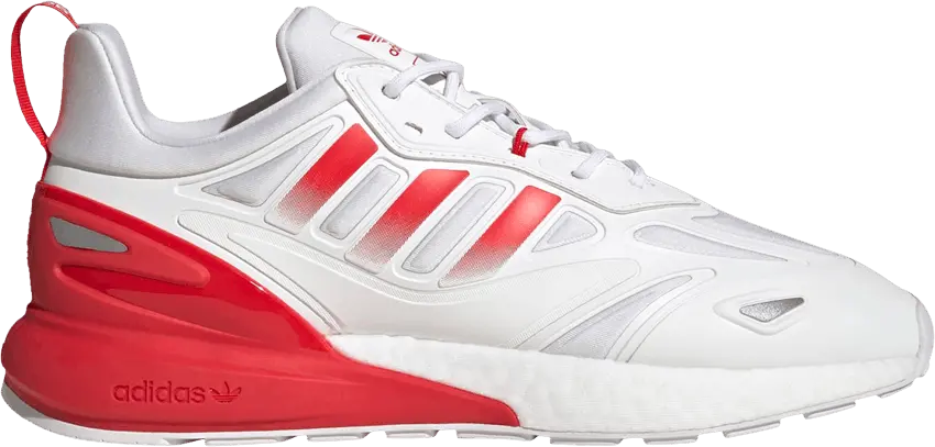  Adidas ZX 2K Boost 2.0 &#039;White Vivid Red&#039;