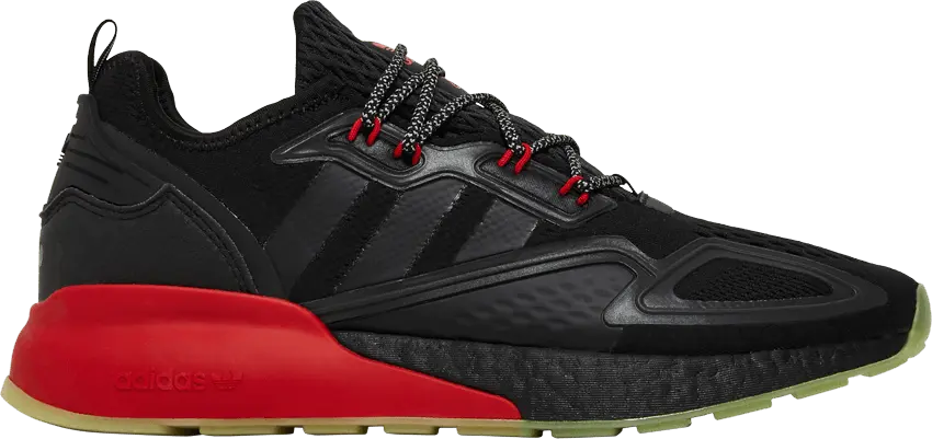  Adidas ZX 2K Boost &#039;Black Scarlet&#039;