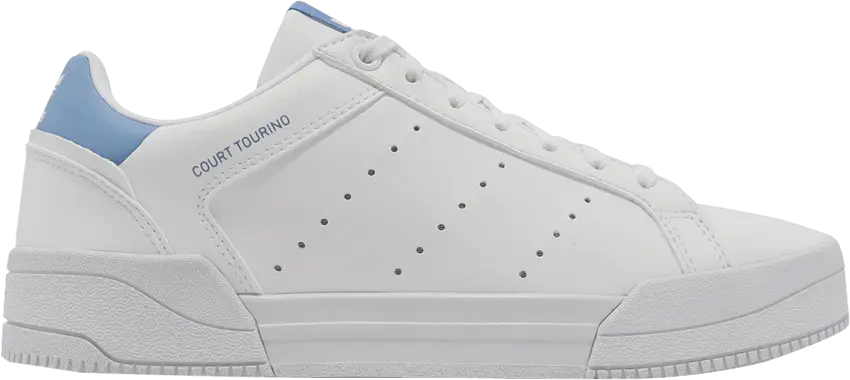  Adidas Court Tourino J &#039;White Light Blue&#039;