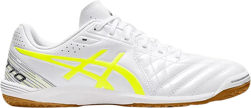 Asics Calcetto WD 8 2E Wide &#039;White Safety Yellow&#039;