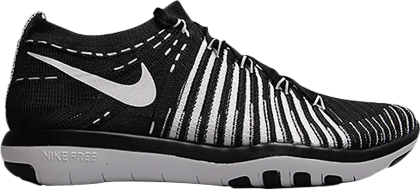  Nike Free Transform Flyknit Black White (Women&#039;s)