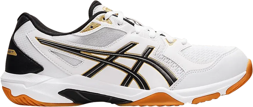  Asics Gel Rocket 10 2E Wide &#039;White Black Gum&#039;