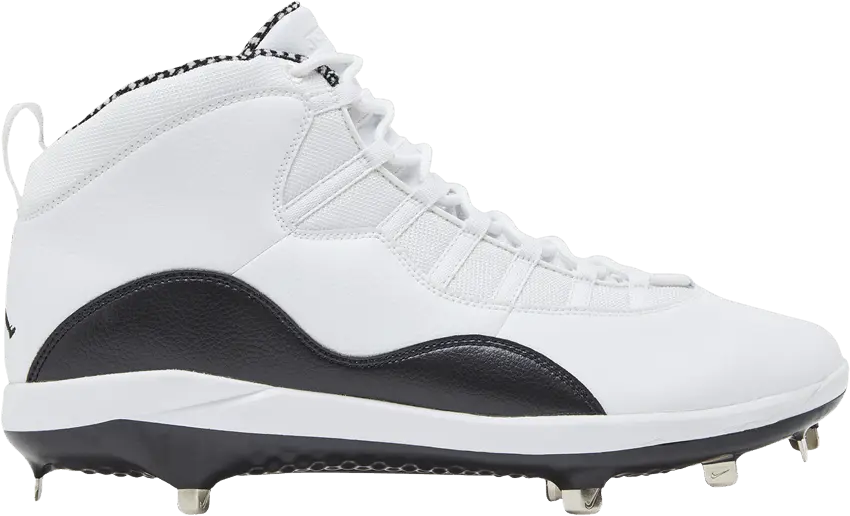  Air Jordan 10 Retro Metal &#039;White Black&#039;