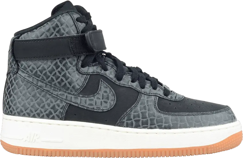  Nike Air Force 1 High Croc Black Gum (Women&#039;s)