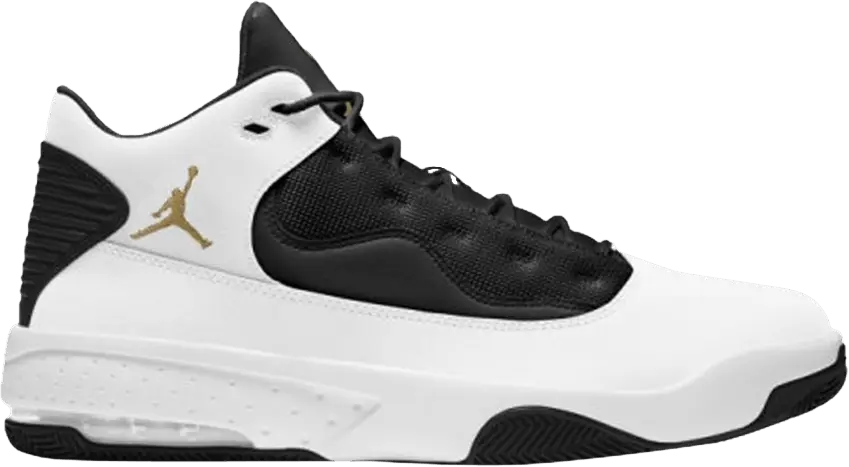  Jordan Max Aura 2 &#039;White Black Gold&#039;