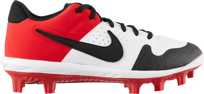  Nike Alpha Huarache Varsity Low MCS GS &#039;White University Red&#039;
