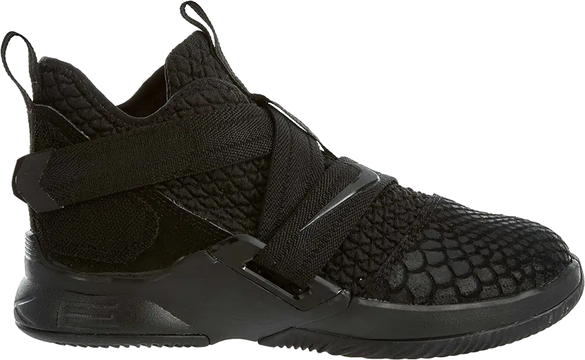  Nike Lebron Soldier 12 SFG PS &#039;Triple Black&#039;