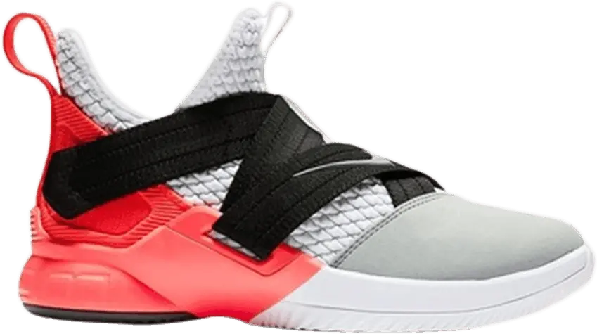  Nike LeBron Soldier 12 SFG GS &#039;White Flash Crimson&#039;