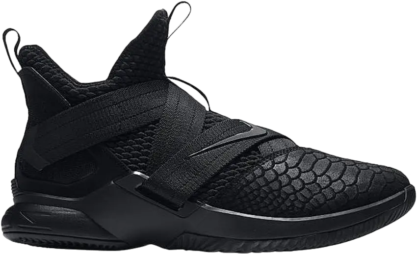  Nike Lebron Soldier 12 SFG GS &#039;Triple Black&#039;