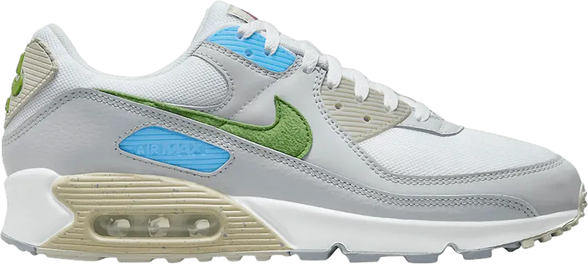  Nike Air Max 90 White Chlorophyll University Blue