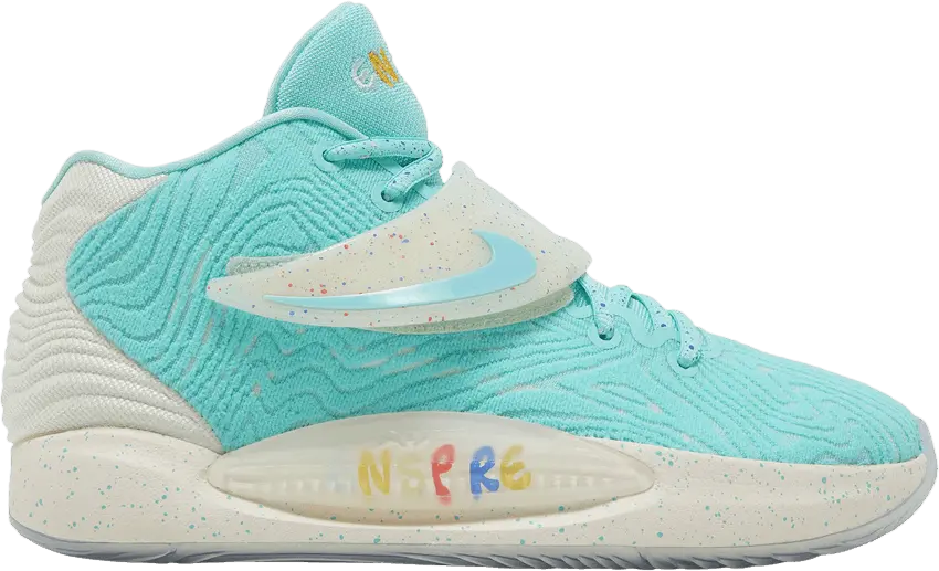  Nike Enspire x KD 14 &#039;Friends &amp; Family - Aurora Green&#039; Sample