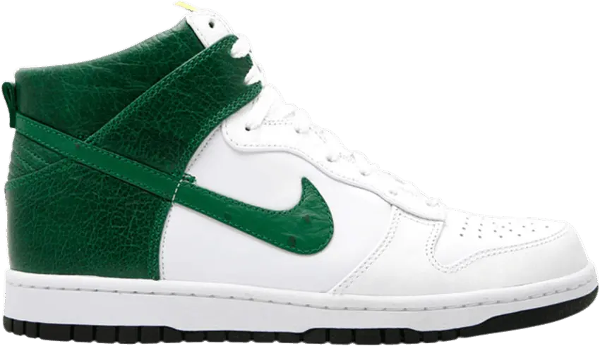  Nike Dunk High Premium White/Pine Green-Varsity Maize